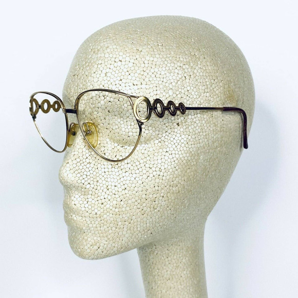 VT Christian Dior Gold Oval Glasses - Picture 10 of 10
